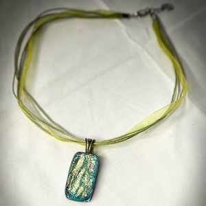 Dichroic Glass Necklace
